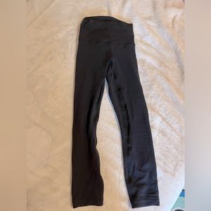 LULULEMON Size 0 Black Align leggings 23 inch PERFECT Condition Just some lint